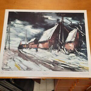 Art Print, "Winter Landscape" by Maurice Vlaminck